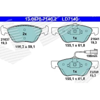 Brake pads for disc brakes