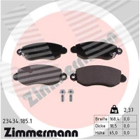 Brake pads for disc brakes