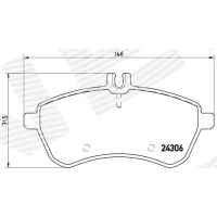 Brake pads for disc brakes