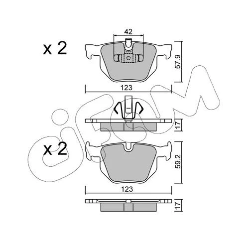 BRAKE PADS FOR DISC BRAKES - 0