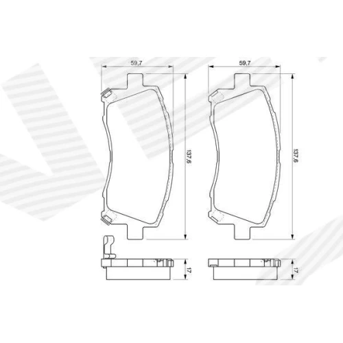 BRAKE PADS FOR DISC BRAKES - 4