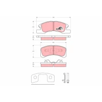 Brake pads for disc brakes