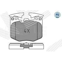 Brake pads for disc brakes