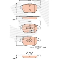 Brake pads for disc brakes