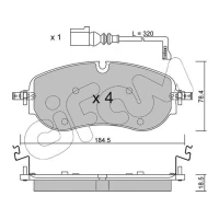 Brake pads for disc brakes