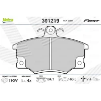 Brake pads for disc brakes