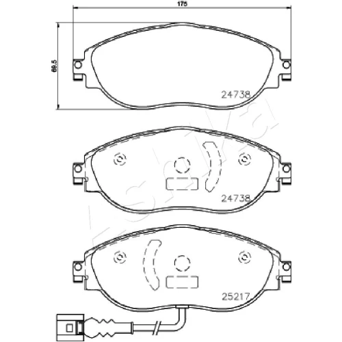 BRAKE PADS FOR DISC BRAKES - 1