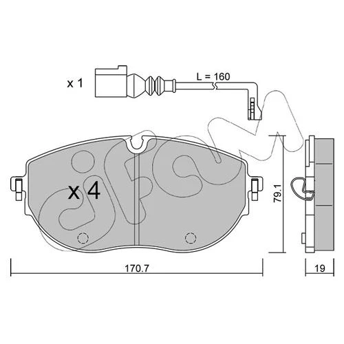 BRAKE PADS FOR DISC BRAKES - 0