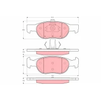 Brake pads for disc brakes