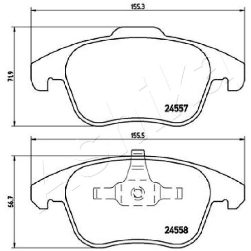 BRAKE PADS FOR DISC BRAKES - 1