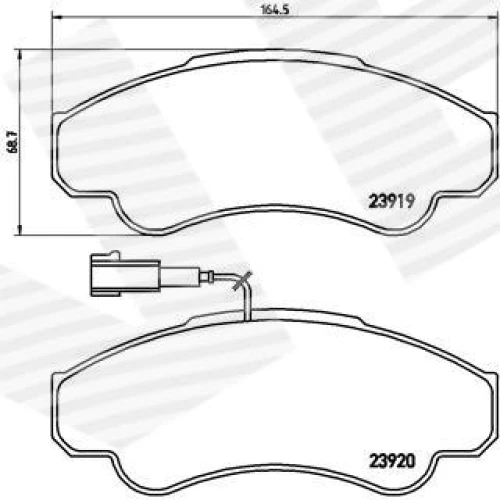 BRAKE PADS FOR DISC BRAKES - 0