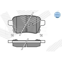 Brake pads for disc brakes