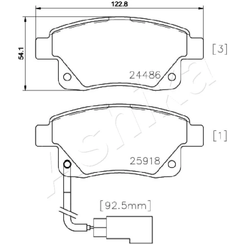 BRAKE PADS FOR DISC BRAKES - 1