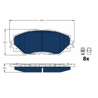 Brake pads for disc brakes