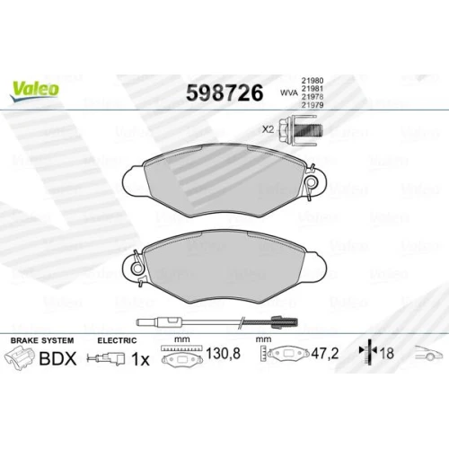 BRAKE PADS FOR DISC BRAKES - 0