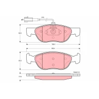 Brake pads for disc brakes