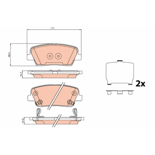 BRAKE PADS FOR DISC BRAKES - 0