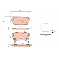 Brake pads for disc brakes