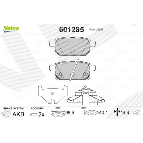 BRAKE PADS FOR DISC BRAKES - 0