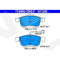 Brake pads for disc brakes