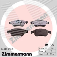 Brake pads for disc brakes