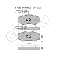 Brake pads for disc brakes