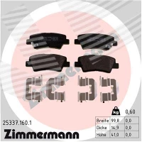 Brake pads for disc brakes