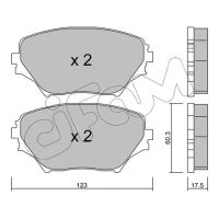 Brake pads for disc brakes