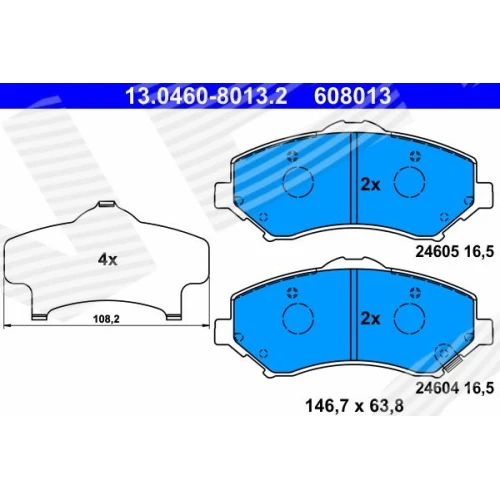 BRAKE PADS FOR DISC BRAKES - 0