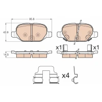 Brake pads for disc brakes