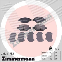 Brake pads for disc brakes