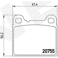 Brake pads for disc brakes