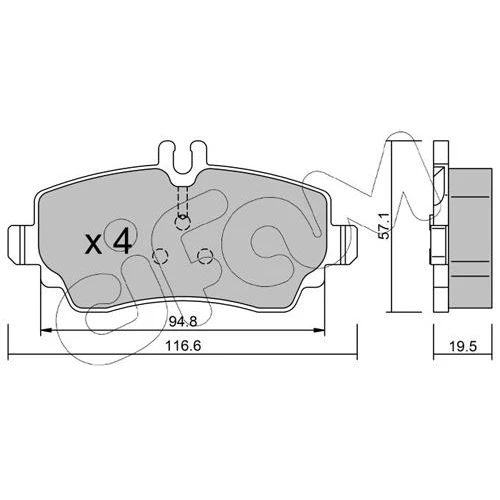 BRAKE PADS FOR DISC BRAKES - 0