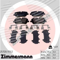 Brake pads for disc brakes