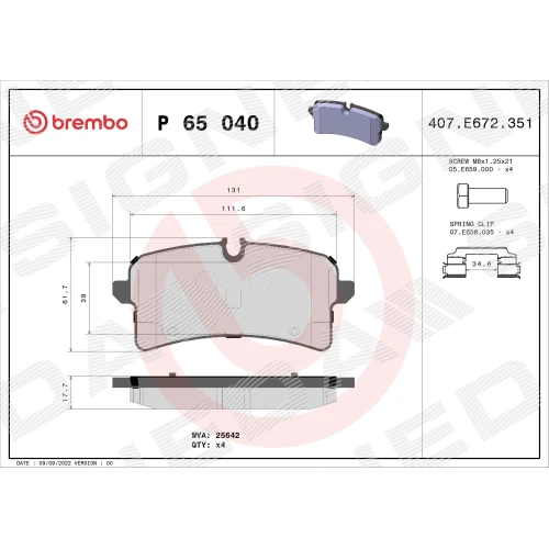 BRAKE PADS FOR DISC BRAKES - 0