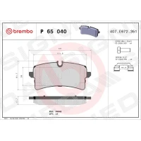 Brake pads for disc brakes