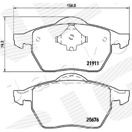 BRAKE PADS FOR DISC BRAKES - 1