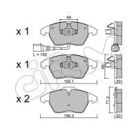 Brake pads for disc brakes