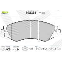 Brake pads for disc brakes