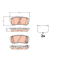 Brake pads for disc brakes