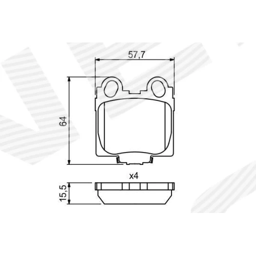 BRAKE PADS FOR DISC BRAKES - 0