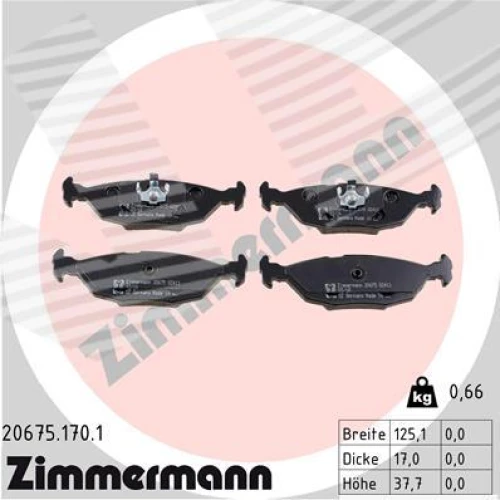 BRAKE PADS FOR DISC BRAKES - 0