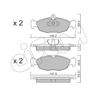 Brake pads for disc brakes