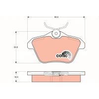 Brake pads for disc brakes