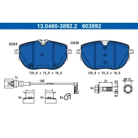 Brake pads for disc brakes