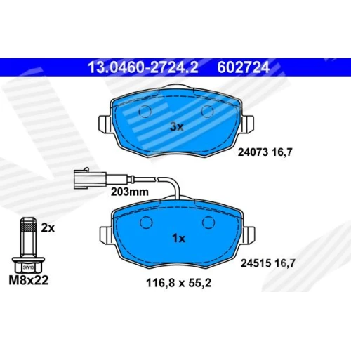 BRAKE PADS FOR DISC BRAKES - 0