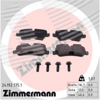 Brake pads for disc brakes