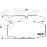 Brake pads for disc brakes