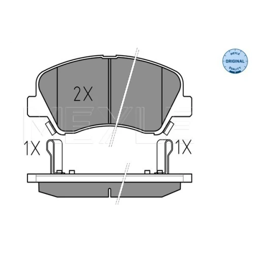 BRAKE PADS FOR DISC BRAKES - 1