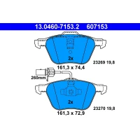 Brake pads for disc brakes